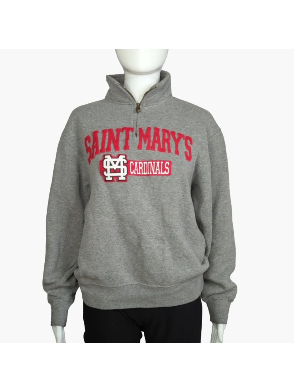 Jansport Small St Marys Minnesota Cardinals Quarter Zip Pullover Oversized